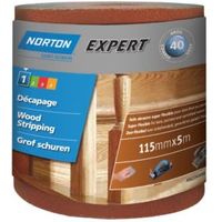 Norton Expert 40 Grit Sandpaper Roll (L)5m (W)115mm