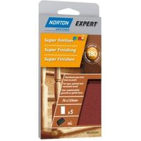Norton 180 Extra Fine Sanding Block Refill Pack Of 5 - 3157629376195
