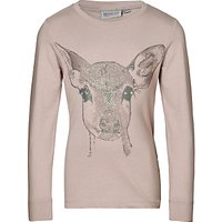 Wheat Girls' Deer T-Shirt, Pink