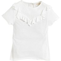 Angel & Rocket Girls' Bella Ruffle Spot T-Shirt, White