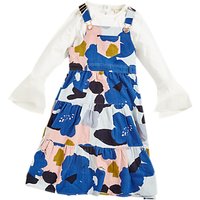 Angel & Rocket Girls' Lily-Mae Printed Pinafore Dress, Multi