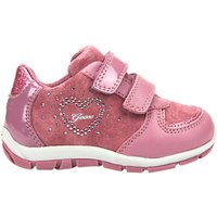 Geox Children's Shaax Love Rip-Tape Casual Shoes, Pink