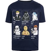 LEGO Star Wars Children's Grid T-Shirt, Blue