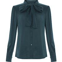 Bruce By Bruce Oldfield Pleat Cuff Blouse, Forest Green