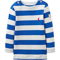 Baby Joule Harbour Stripe Long Sleeve Top, Ocean Blue