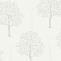 Opus Ornella Grey Trees Glitter Effect Wallpaper