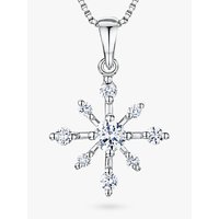 Jools By Jenny Brown Cubic Zirconia Twinkling Star Necklace, Silver