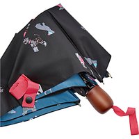Joules Chic Dogs Umbrella, Black/Multi