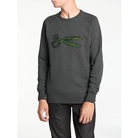 Denham Boro Scissor Sweatshirt, Ash Grey Marl