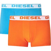Diesel Shawn Boxer Trunks, Pack Of 2, Blue/Orange