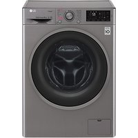 LG F4J6TY8S Freestanding Washing Machine, 8kg Load, A+++ Energy Rating, 1400rpm Spin, Shiny Steel