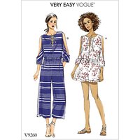 Vogue Women's Jumpsuit And Playsuit Sewing Pattern, 9260