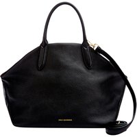 Lulu Guinness Valentina Peekaboo Grainy Leather Large Shoulder Bag, Black
