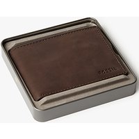 Fossil Nova Slim L-Zip Bifold Wallet, Brown