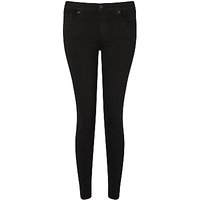 7 For All Mankind The Skinny Cropped High Rise Jeans, Rinse Black