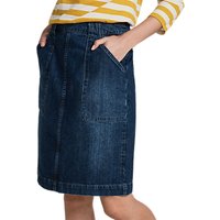 Seasalt Landscapist Skirt, Mid Wash Indigo