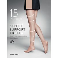 John Lewis 15 Denier Gentle Support Tights, Pack Of 1