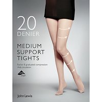 John Lewis 20 Denier Medium Support Tights, Pack Of 1