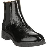 Unisa Dacil Flatform Chelsea Boots, Black Patent