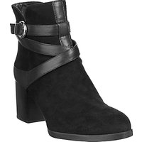 Unisa Micael Block Heeled Ankle Boots, Black
