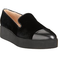 Unisa Cabed Flatform Heeled Loafers, Black