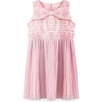 Yumi Girl Lace Bow Dress, Dusty Pink