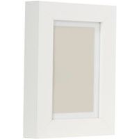 White Single Frame Wood Picture Frame (H)20cm X (W)15cm
