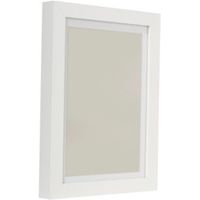White Single Frame Wood Picture Frame (H)34cm X (W)25cm