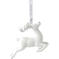 Wedgwood Reindeer Christmas Ornament, White