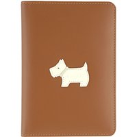 Radley Heritage Dog Leather Passport Cover, Tan