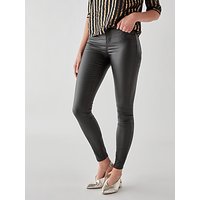 Pieces Five Betty Coated Jeans, Black
