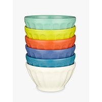 Anthropologie Latte Bowl, Set Of 6, Assorted Colours, Dia.14cm