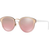 Christian Dior DiorNightFall Oval Sunglasses, Gold/Mirror Pink
