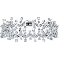 Jools By Jenny Brown Abstract Cubic Zirconia Bracelet, Silver