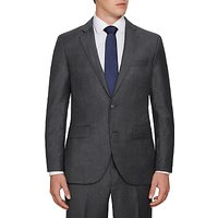 Hackett London Wool Puppytooth Regular Fit Suit Jacket, Charcoal