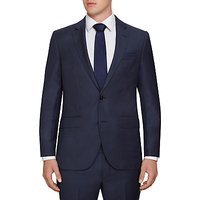 Hackett London Birdseye Wool Regular Fit Suit Jacket, Indigo