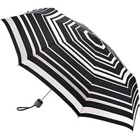 Fulton Superlite Magic Stripe Folding Umbrella, Black/Multi