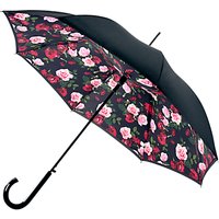 Fulton Bloomsbury 2 Enchanted Bloom Walking Umbrella, Black/Multi