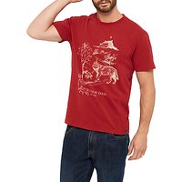 Joules Up To Snow Good Graphic T-Shirt, Rhubarb