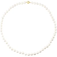 A B Davis 18ct Gold Cultured Pearl Necklace, White