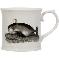 Magpie Curios Whale Mug, White/Multi, 378ml