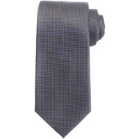 John Lewis Semi Plain Silk Tie, Grey/Blue
