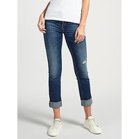 Calvin Klein Mid Rise Straight Jeans, Shipyard Blue
