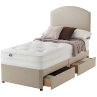 Silentnight 1200 Pocket Luxury Single Divan 2-Drawer Bed Set