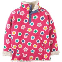 Frugi Organic Girls' Snug Reversible Fleece, Pink/Multi