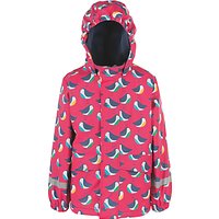 Frugi Organic Baby Penguin Waterproof Jacket, Pink