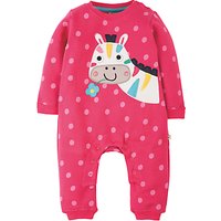 Frugi Organic Baby Soft And Cosy Horse Romper, Pink
