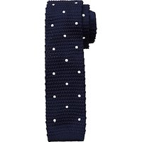 John Lewis Heirloom Collection Children's Knitted Spot Tie, Blue