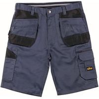 Site Jackal Grey Multi-Pocket Shorts W34"
