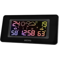 Acctim Andreas Weather Station Clock, Black